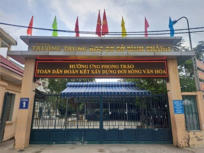 Trường THCS Bình Chánh - Tuyên truyền phong trào  Toàn Dân Đoàn Kết Xây Dựng Đời Sống Văn Hóa  Năm 2024
