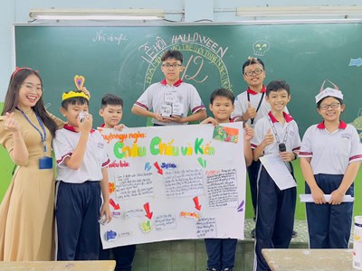 Hình ảnh tiết dạy Truyện ngụ ngôn  Châu chấu và kiến _GV thực hiện Trần Thị Yến Phi