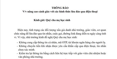 Nâng cao cảnh giác với các hình thức lừa đảo qua điện thoại
